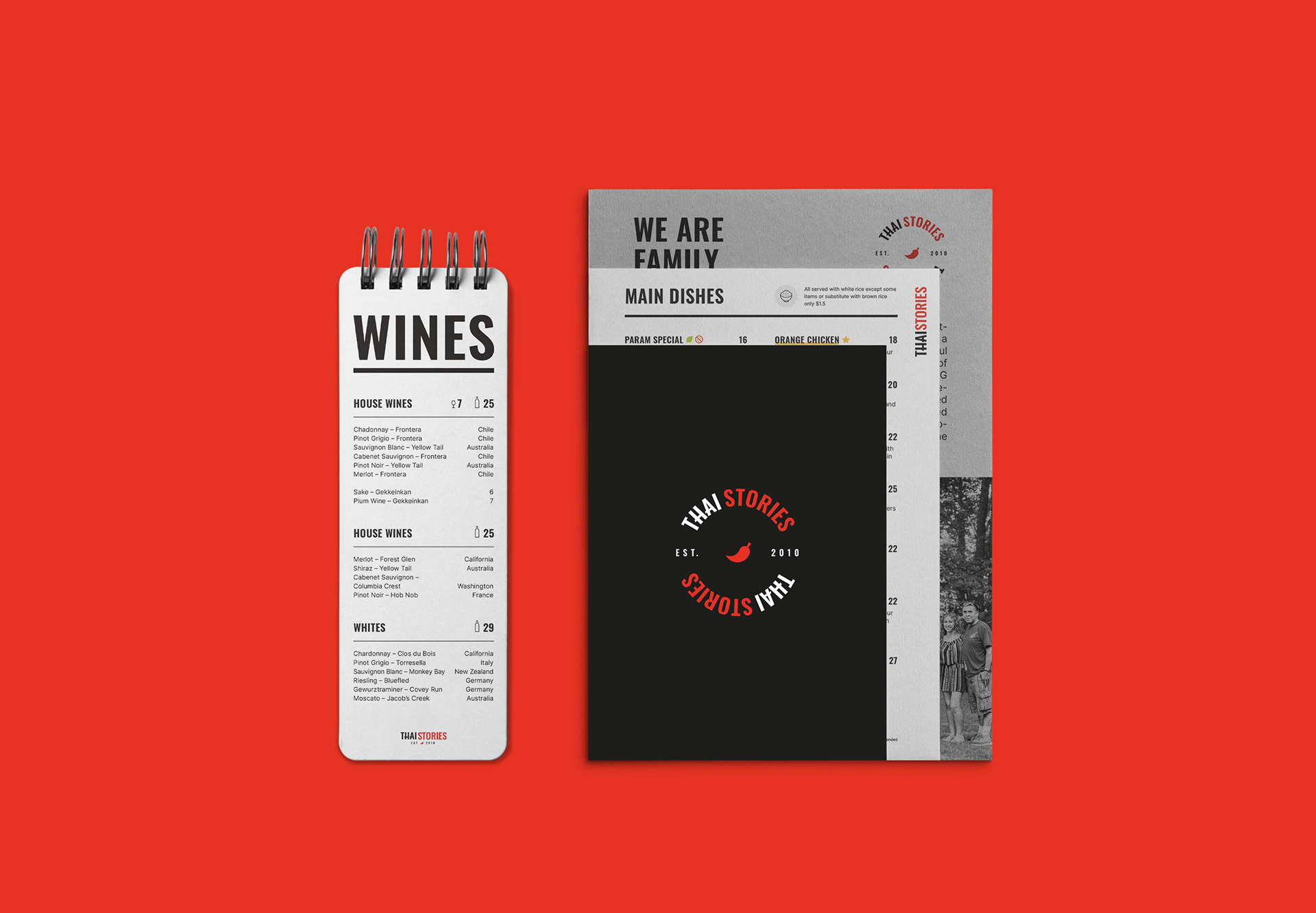 Thai Restaurant Brand Identity brand design brand identity branding cafe branding cafe identity cafe logo cafe menu design clean design logo menu design minimal pattern restaurant branding restaurant logo restaurant menu design thai restaurant vector лого фирменный стиль