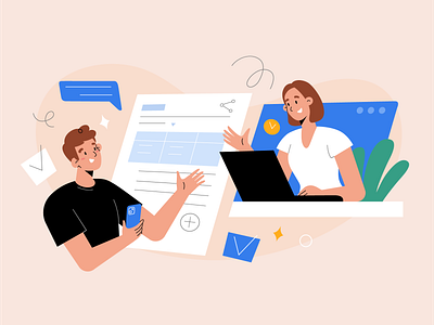 Multiple people work together on a document simaltaneously adobe illustrator cartoon characterdesign illustration illustrator vector