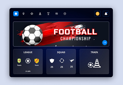 TV app app design app ui design branding design football app ui graphic design illustration tv tv app tv app ui ui ux design vector