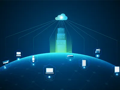 Building 2danimation blue building motion motiongraphics shapes tech technology