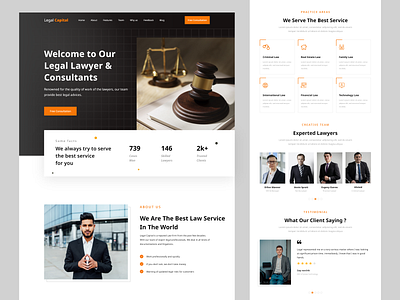 Legal Capital- Lawyer Firm Websites Design advocate black cuberto dark dark mode ecommerce fashion golo law lawyer legal light mode nft online product qclay sajon islam store trend 2021 ui8