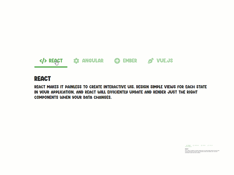 Tabs UI button css design effect element graphic design hover logo ui