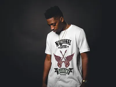 Guiter Tshirt creative tshirt custom tshirt graphic design illustration modern tshirt t shirt vintage logo