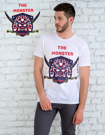 Monster Trending T-Shirt Design 3d animation branding business product design design graphic design logo motion graphics product design shirt shirt design t shirt t shirt design ui