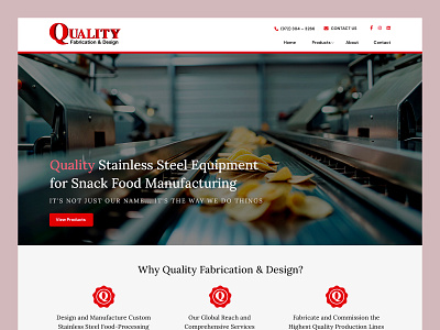 Quality Fabrication & Design // Web Design fabrication machine machining manufacturing mechanical web design