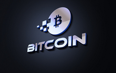 Bitcoin logo 3d bitcoin bitcoin logo graphic design illustration logo logo design minimalist logo motion graphics vector