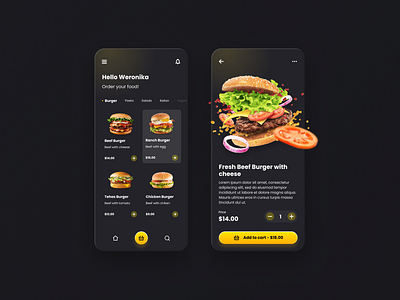 Food delivery | Burger app app burger delivery delivery services design fast food figma food food app food delivery food order order restaurant app shop ui ux