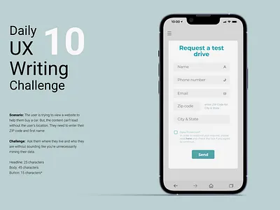 #DailyUXWriting #10 10 dailyuxwriting dailyuxwritingchallenge uxwriting
