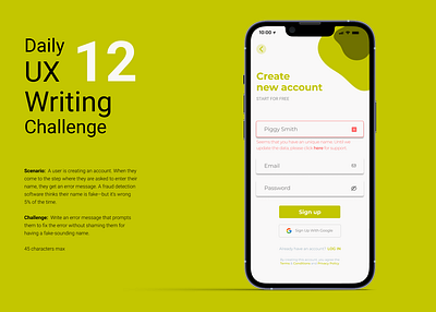 #DailyUxWriting #12 12 dailyuxwriting dailyuxwritingchallenge uxwriting