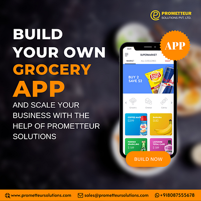 Mobile App Development app development apps design grocery groceryapp illustration logo mobile app development mobile app development company mobile applications mobile apps prometteursolutions