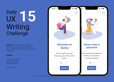#DailyUxWriting #15 15 dailyuxwriting dailyuxwritingchallenge onboarding uxwriting