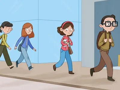 Walking with you branding children book illustration design digital illustration illustration illustrations kids art kids illustration