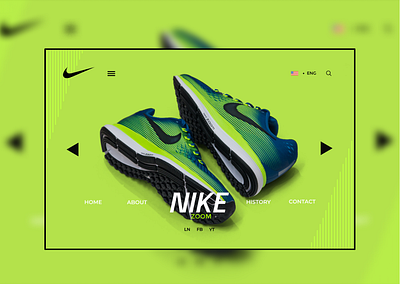 Landing page for Nike
