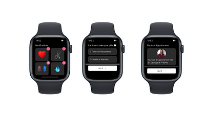 Smart watch: Medication and doctor's appointment notification
