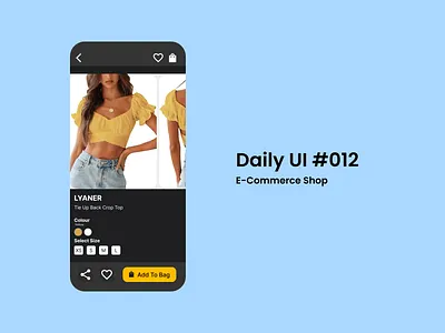 E-Commerce Shop UI design app design ui ux