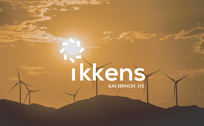 Ikkens branding design illustration landing page design logo minimal vector