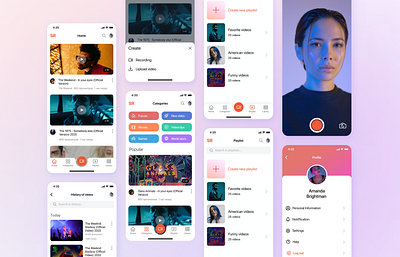 📱 Video App design application branding design mobile app ui uiux ux video app