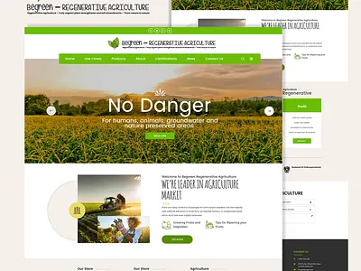 Begreen Agriculture Landing Design agriculture farmers farming fruits graphic design landing page design organic responsive website ui ui design webdesign