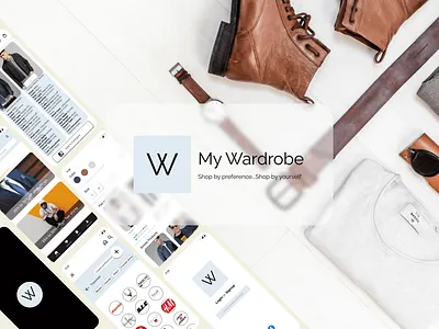 My Wardrobe app design figma illustration logo shoppingapp ui ux
