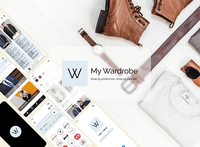 My Wardrobe app design figma illustration logo shoppingapp ui ux