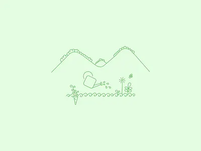 Mon jardin bio illustration vector