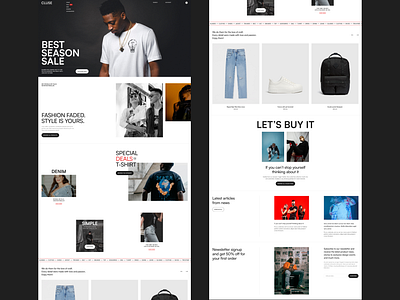 Ecommerce concept creative e commerce ecommerce editorial grid landing page layout minimal minimalism minimalist shopping typo typography ui web design