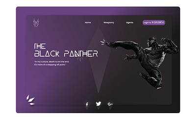 The black Panther black panther tchalla ui