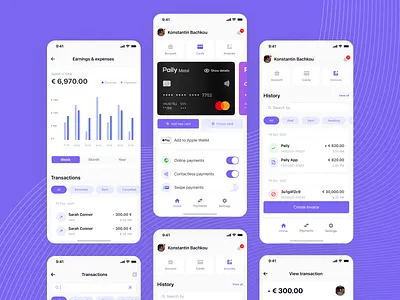 Paily Card | Neo-Banking App app banking design figma finance fintech ios ui ui design ux