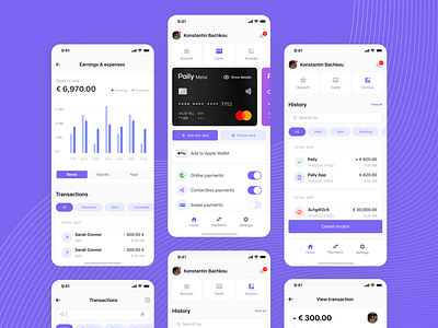 Paily Card | Neo-Banking App app banking design figma finance fintech ios ui ui design ux