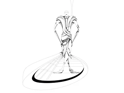 Game Concept Character - 5 abstract character adobe illustrator black and white character character design detail digital art game character game concept game design illustration line art personal project rpg vector art world game