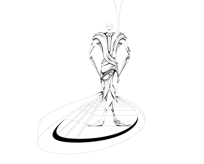 Game Concept Character - 5 abstract character adobe illustrator black and white character character design detail digital art game character game concept game design illustration line art personal project rpg vector art world game