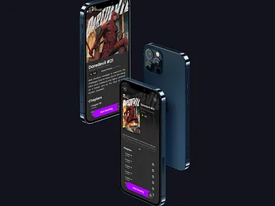 Comic reading app animation app bar book branding colorful comic design graphic design illustration landing logo profile ui vector