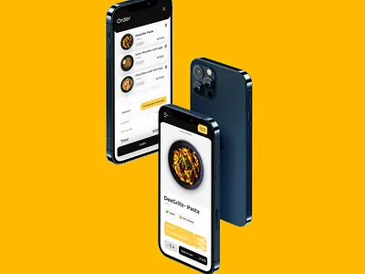 Food ordering app app branding cart colorful design graphic design illustration logo navigation order profile restaurant ui vector