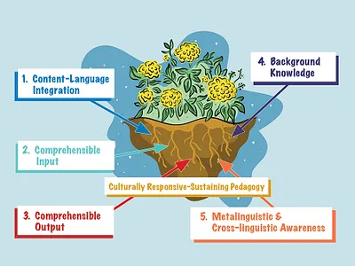 Dual Language Diagrams book clean collegestudies design diagram education garden handdrawn illustration language languageteachers marketing collateral plants print teaching