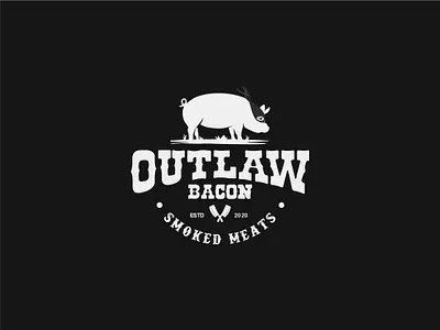 Outlaw Bacon Logo Design branding design graphic design logo vector