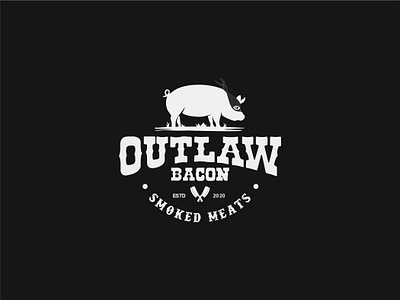 Outlaw Bacon Logo Design branding design graphic design logo vector