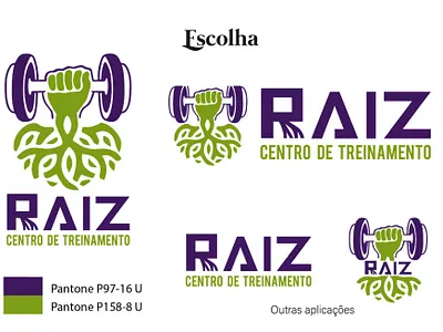 Raiz trainning center branding crossfit design graphic design logo roots