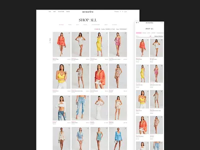 Product Collection Page - Collection Grid design ui ui ux uiux user experience user interface ux