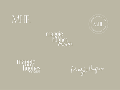 Brand Design For Wedding Planner Maggie Hughes Events brand design branding custom illustration design event planner event planner brand event planner logo event planning feminine illustration logo monogram serif serif logo typography warm color palette wedding planner wedding planner brand wedding planner logo wedding planning