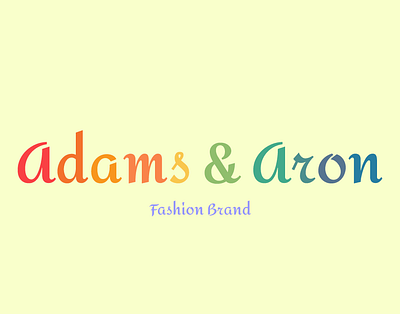 adams and aron wordmark adobe branding design graphic design illustration logo