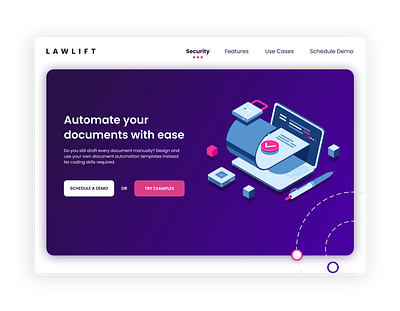 Lawlift Website UI Concept design ui uiux website website design