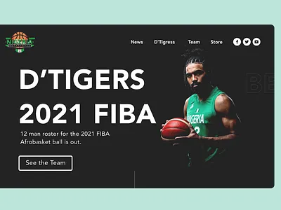 Redesign: Nigerian Basketball team website