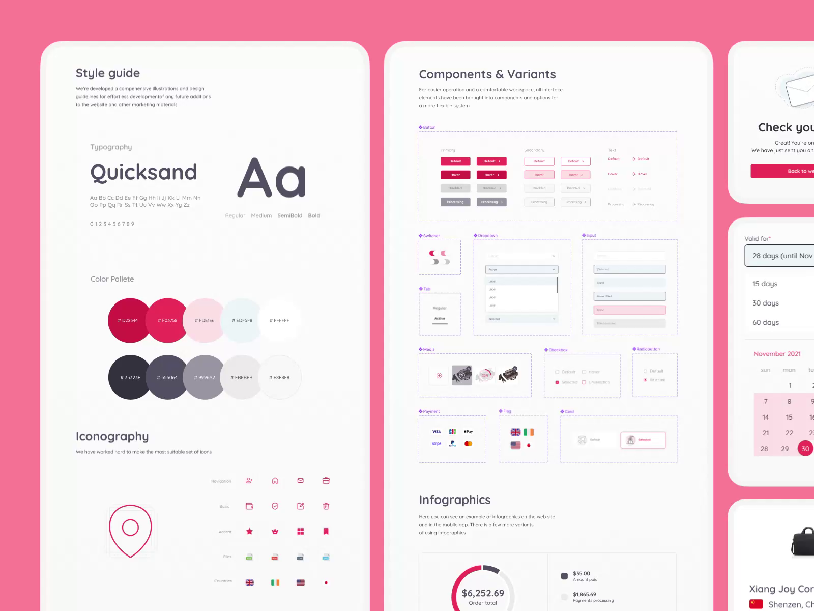 Example of Figma Design System: Tokens & UI Kit