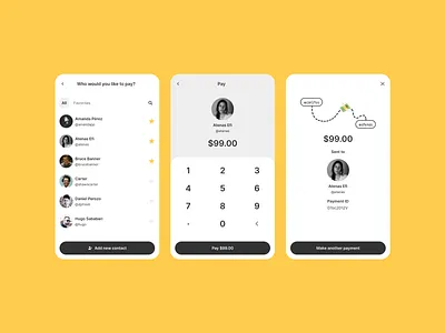 Mobile payment flow fintech mobile money mobile payment money transfer neobank pay payment send money social payment