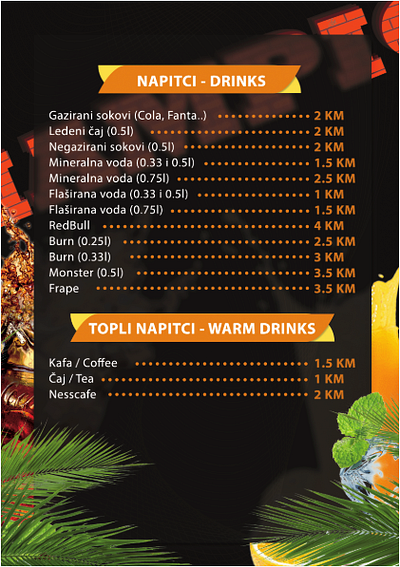 Menu design #3 - Drinks menu branding design graphic design menu poster