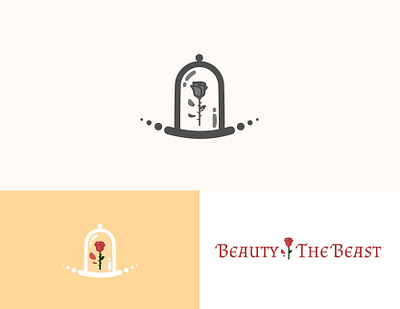 7 Day Design Challenge: 05 - Beauty The Beast Logo Design beauty and the beast design graphic design logo logo design vector