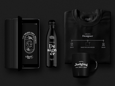 The Lorem Co. Goodies brand identity goodies graphic designers humor promotionals souvenirs