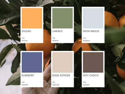 Summer color palette 2022 blue brand board branding color color pallete colours dailyui design graphic design green hex natural orange pantone pastel colour soft summer ui web design