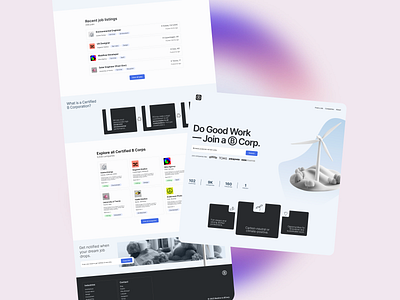 Job Board Website for BCorps figma product design ui uiux design ux web design