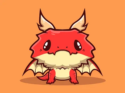 cute dragon illustration adobe illustrator animal cartoon creative cute design illustration logo mascot mdragon vector wings